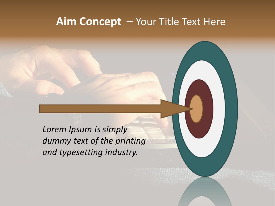 Person Light Finger PowerPoint Template