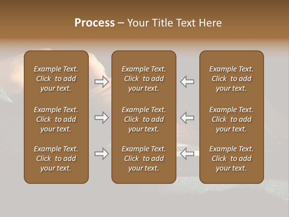 Person Light Finger PowerPoint Template