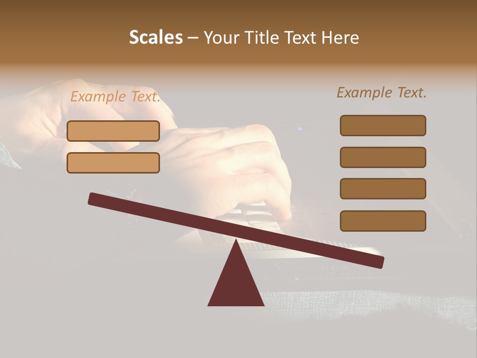 Person Light Finger PowerPoint Template