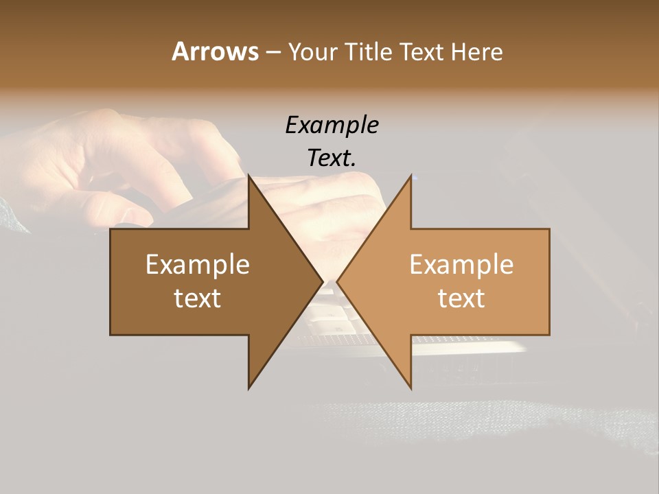 Person Light Finger PowerPoint Template
