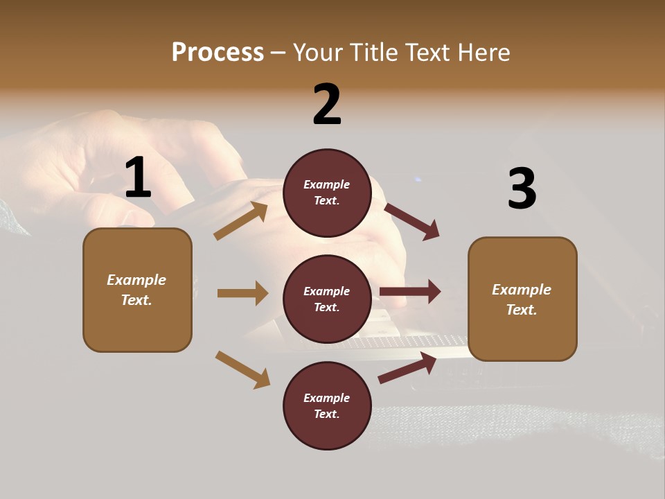 Person Light Finger PowerPoint Template