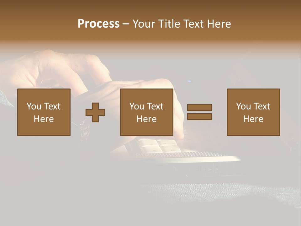 Person Light Finger PowerPoint Template