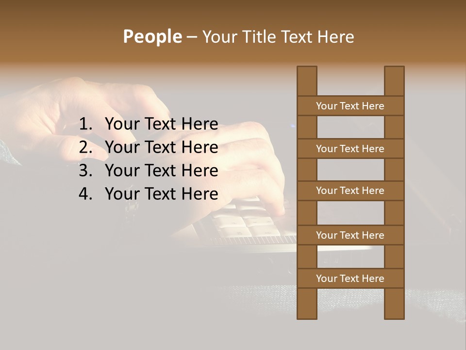 Person Light Finger PowerPoint Template