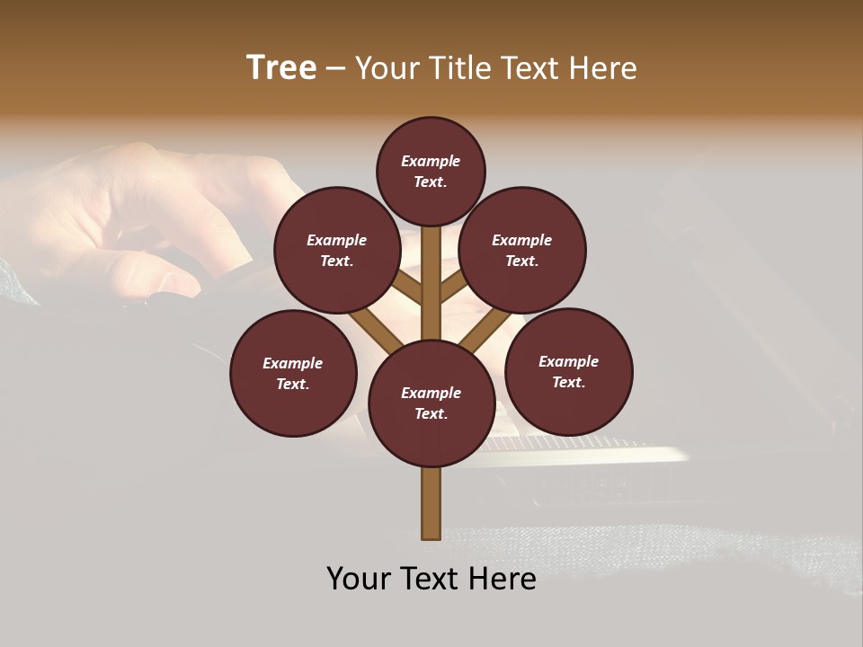 Person Light Finger PowerPoint Template