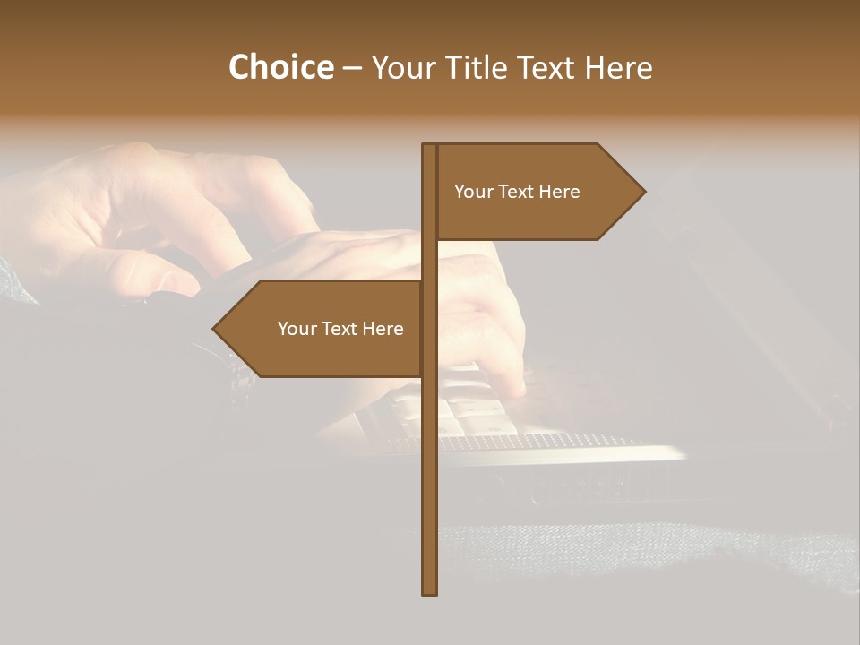 Person Light Finger PowerPoint Template