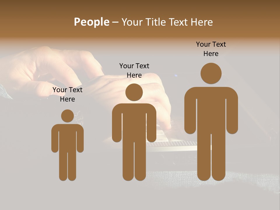 Person Light Finger PowerPoint Template