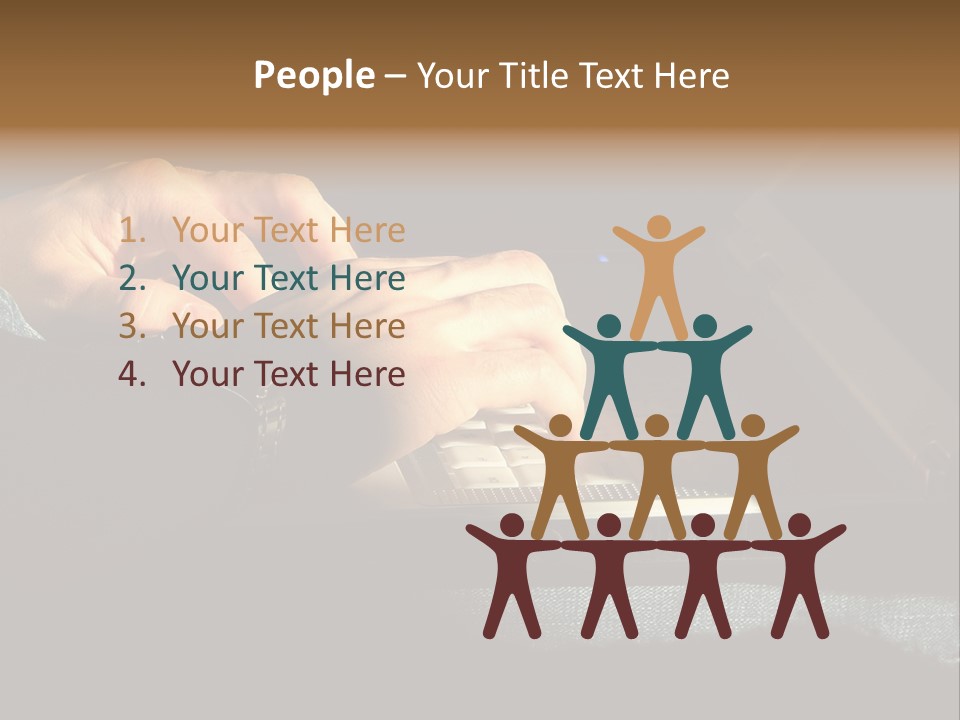 Person Light Finger PowerPoint Template