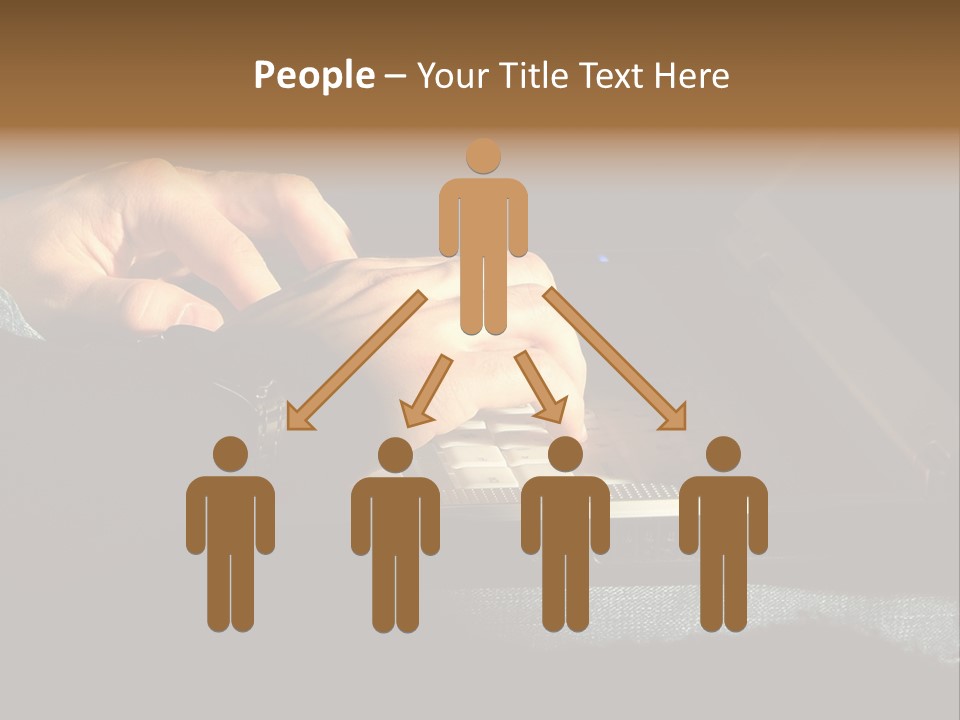 Person Light Finger PowerPoint Template
