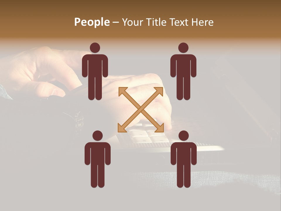 Person Light Finger PowerPoint Template