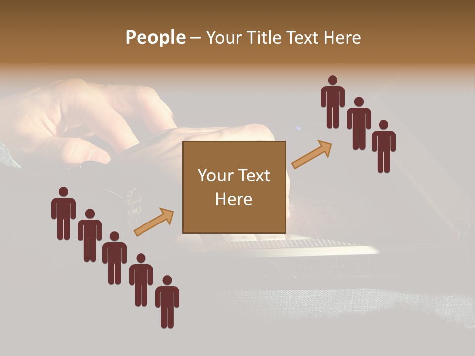 Person Light Finger PowerPoint Template