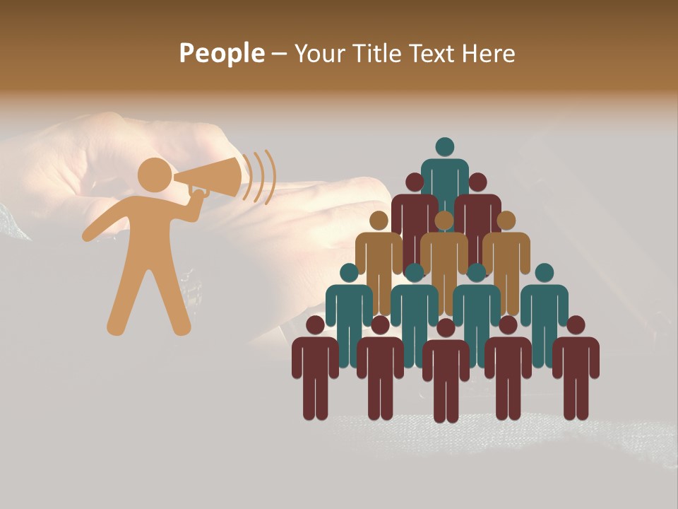 Person Light Finger PowerPoint Template