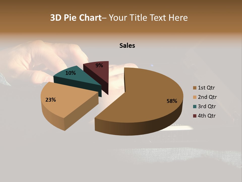 Person Light Finger PowerPoint Template