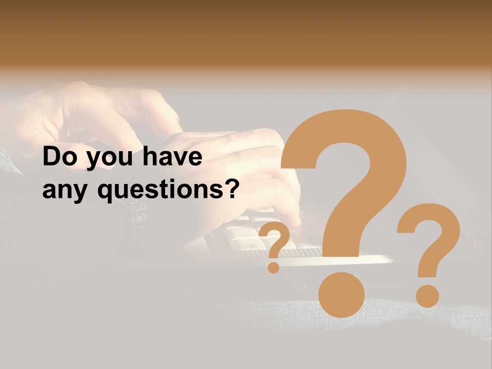 Person Light Finger PowerPoint Template