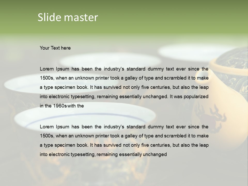 Green Summer Tea PowerPoint Template