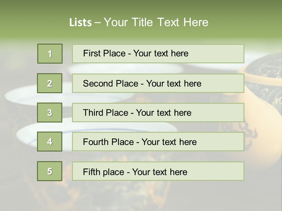 Green Summer Tea PowerPoint Template