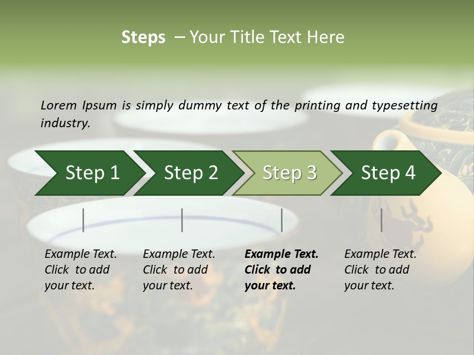 Green Summer Tea PowerPoint Template