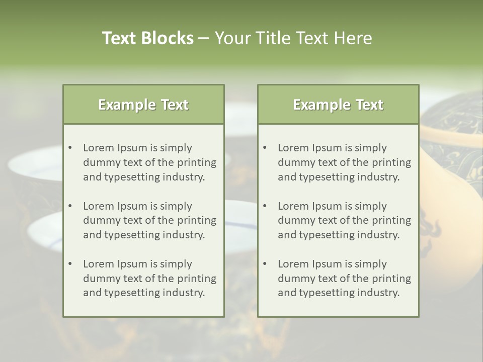 Green Summer Tea PowerPoint Template