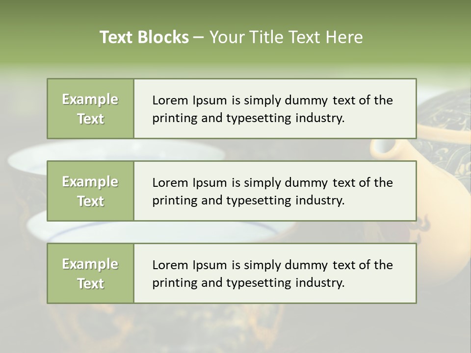 Green Summer Tea PowerPoint Template