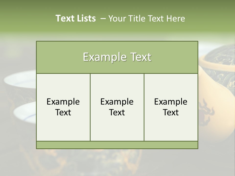 Green Summer Tea PowerPoint Template