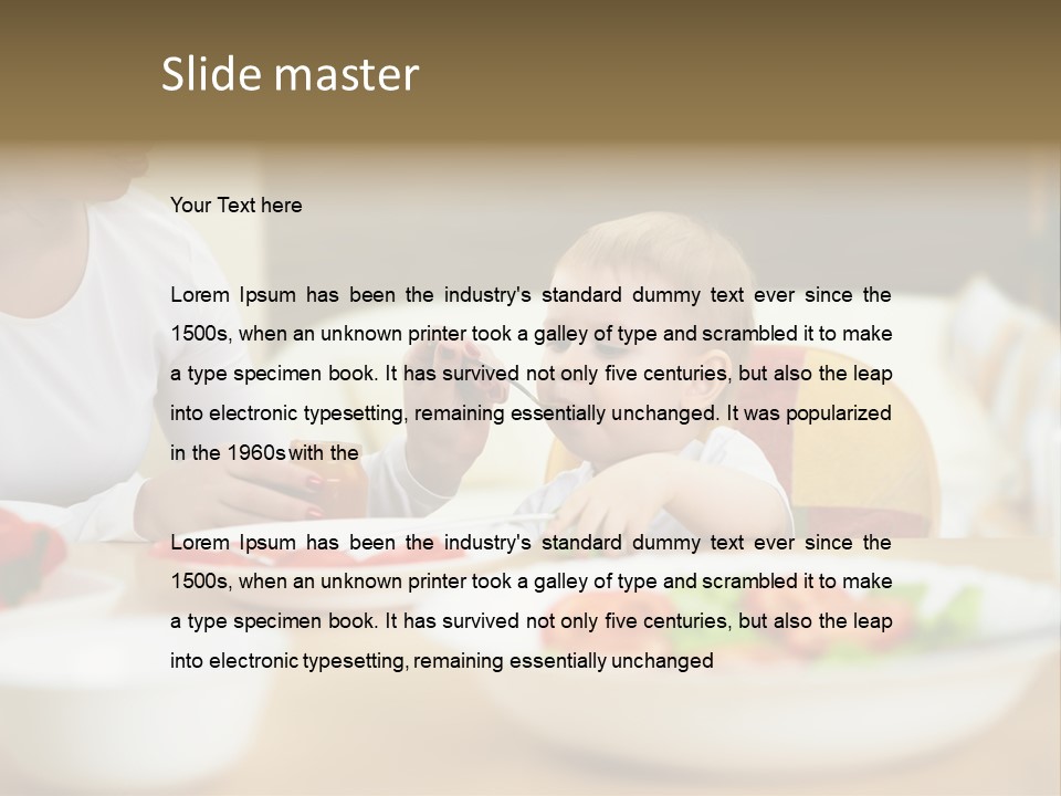 Interior Little House PowerPoint Template