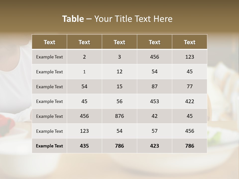 Interior Little House PowerPoint Template