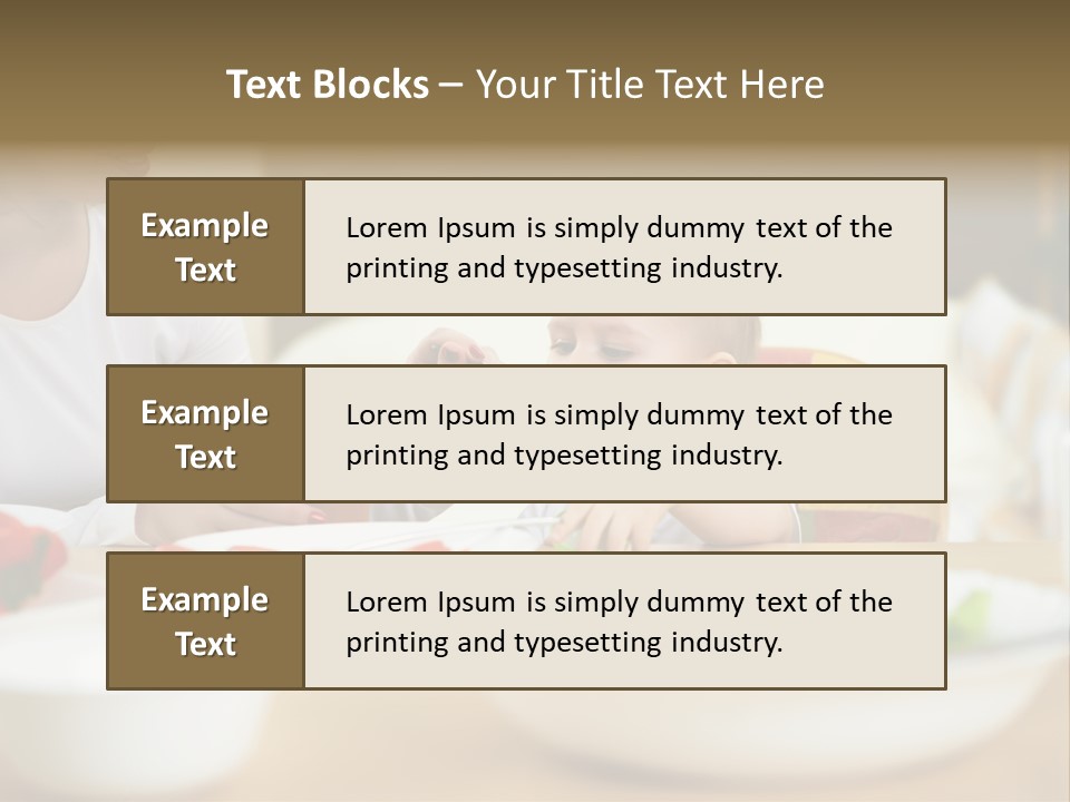 Interior Little House PowerPoint Template