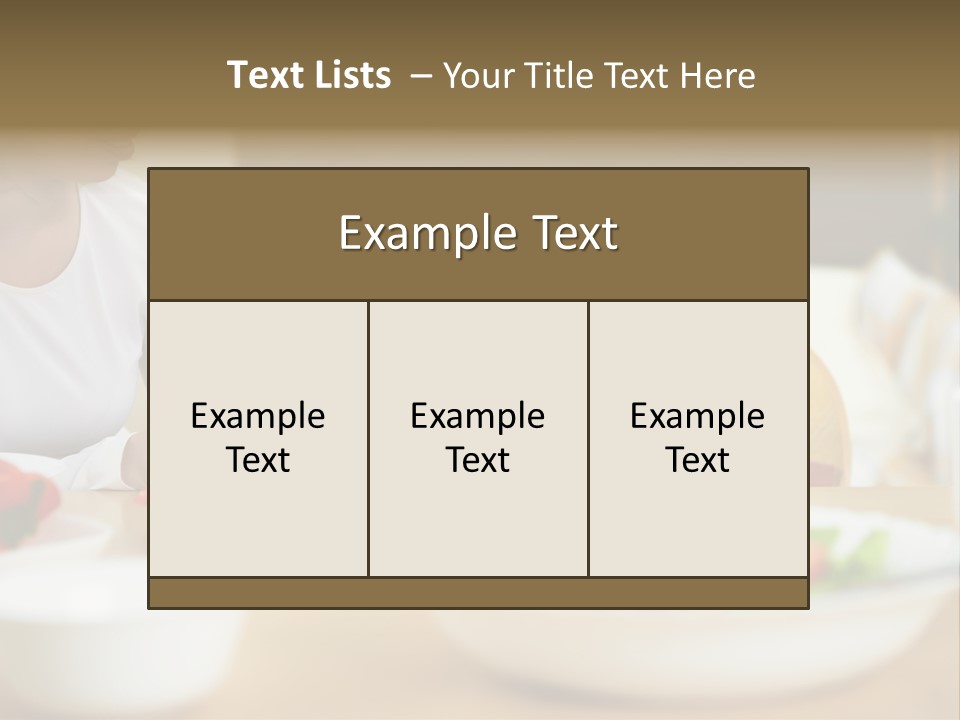 Interior Little House PowerPoint Template