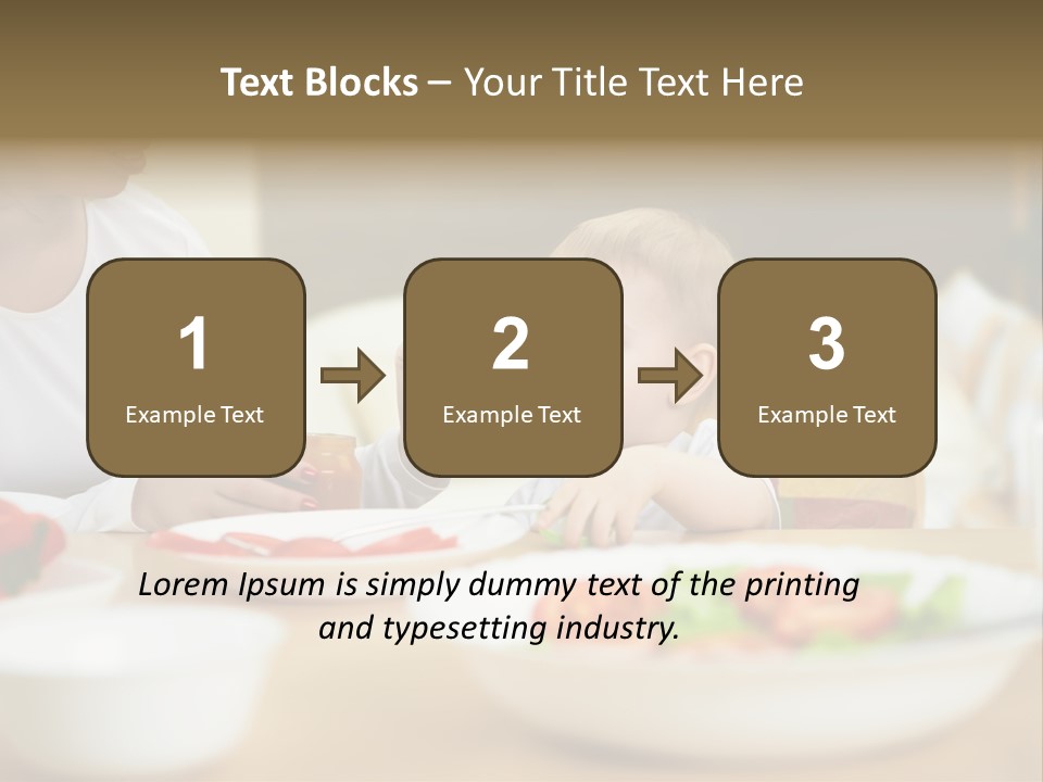 Interior Little House PowerPoint Template