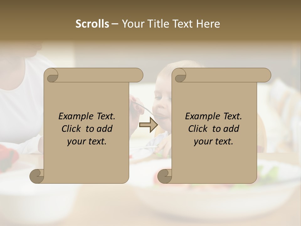 Interior Little House PowerPoint Template