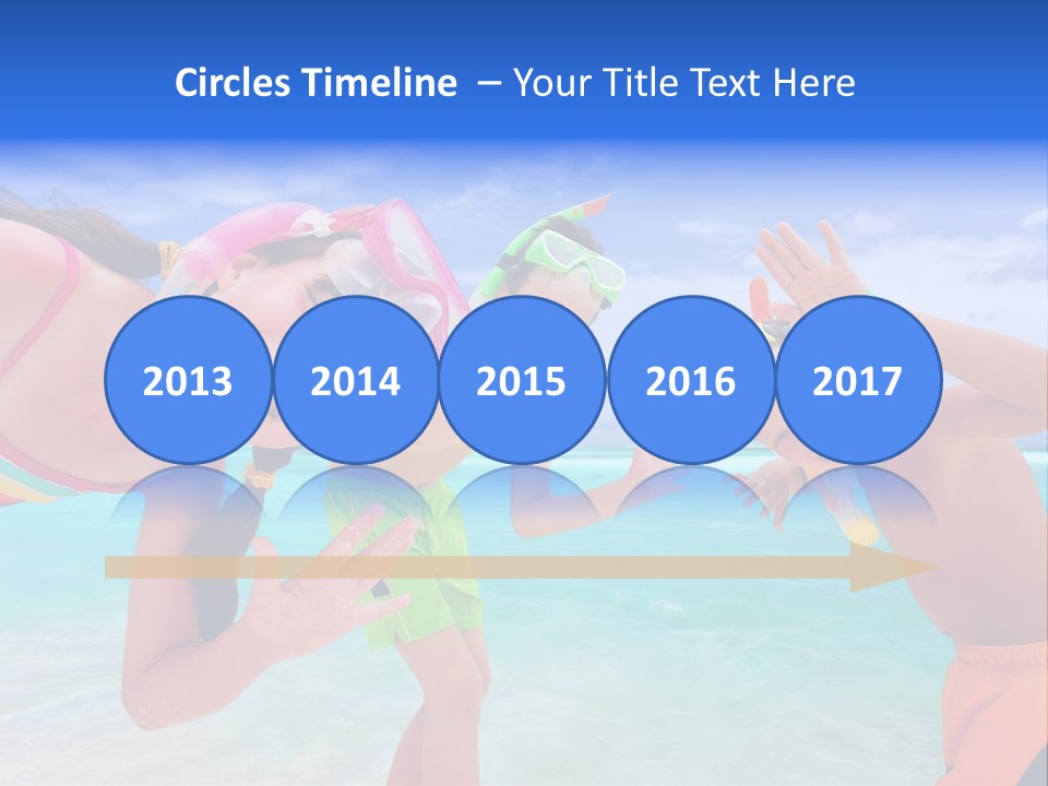 Kids Flippers Masks PowerPoint Template