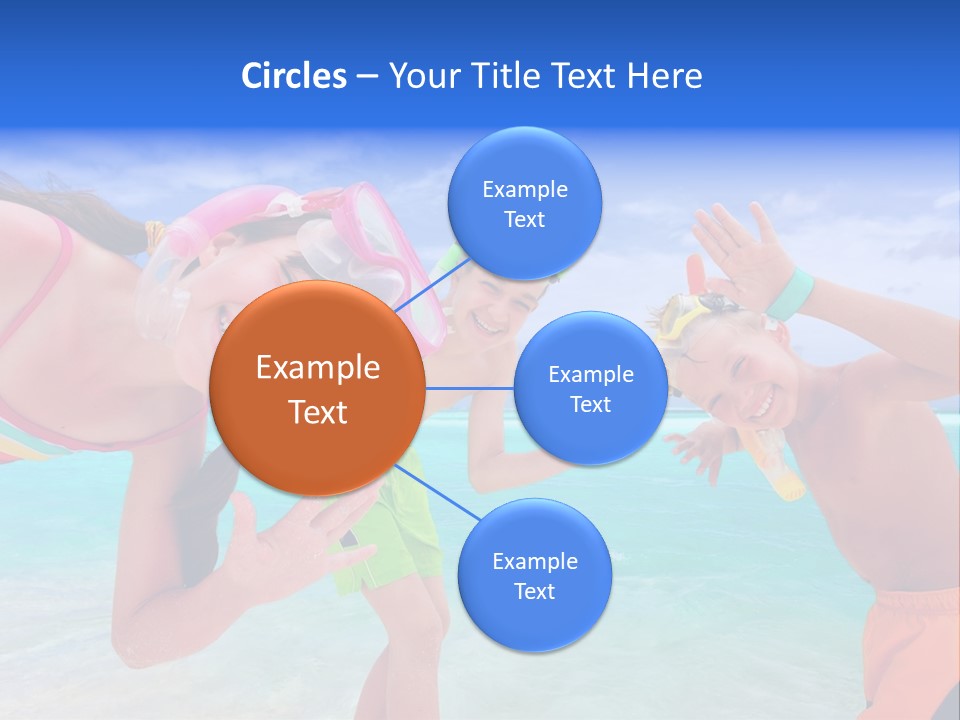 Kids Flippers Masks PowerPoint Template