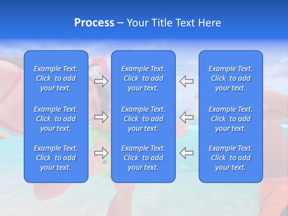 Kids Flippers Masks PowerPoint Template