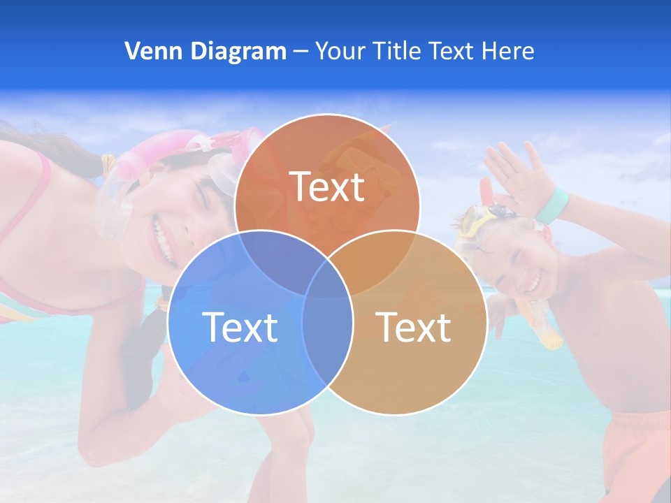 Kids Flippers Masks PowerPoint Template