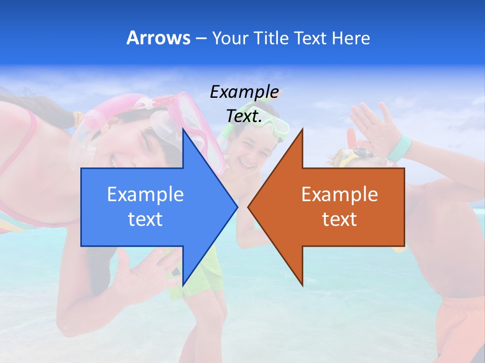 Kids Flippers Masks PowerPoint Template