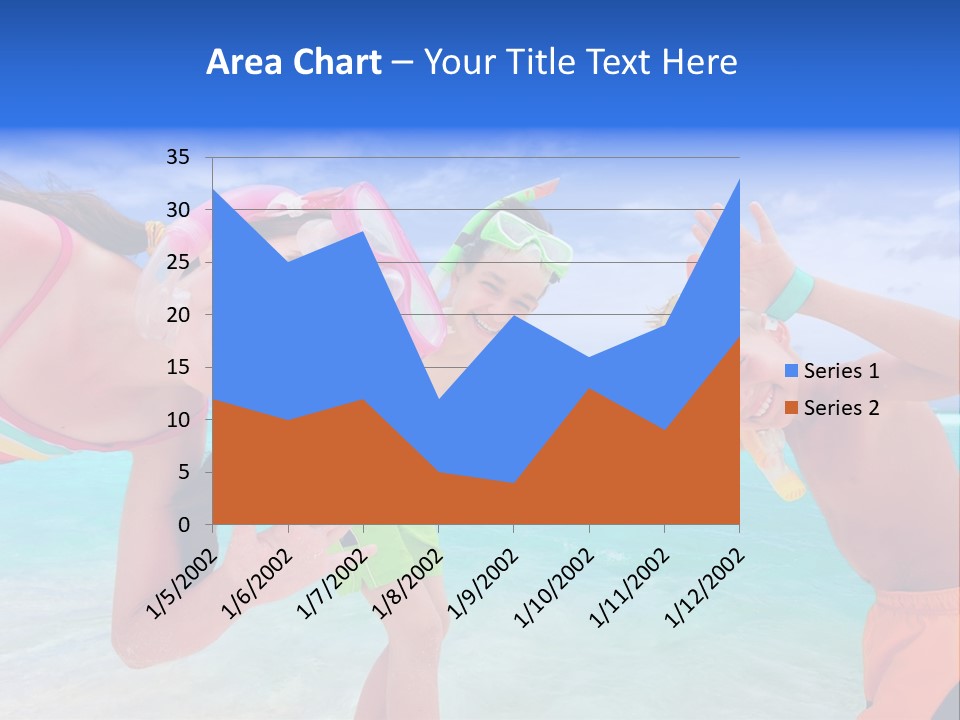 Kids Flippers Masks PowerPoint Template