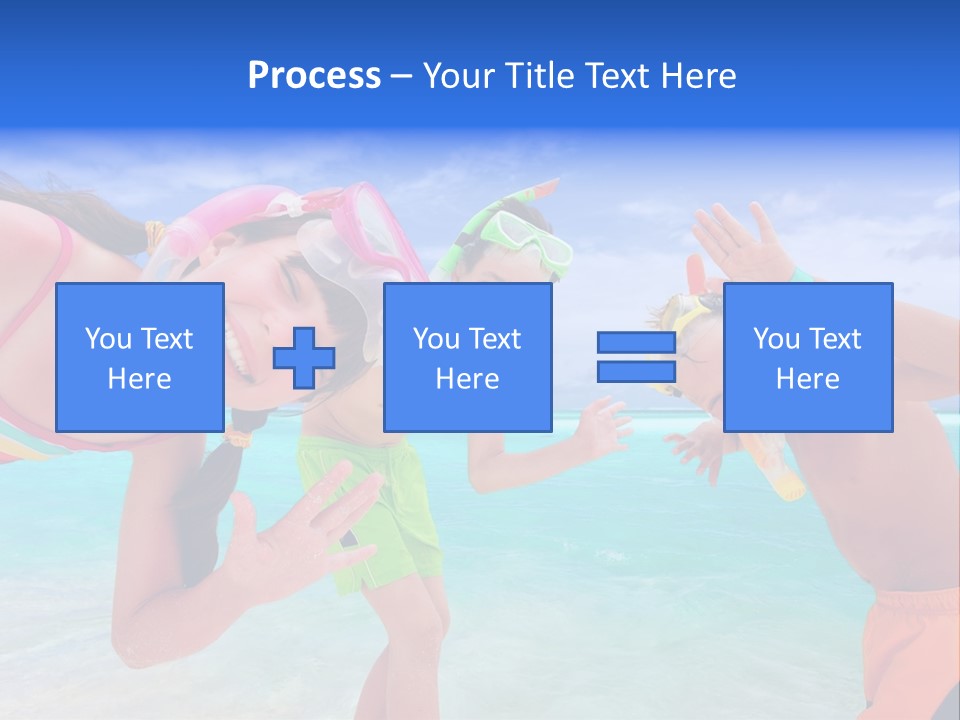 Kids Flippers Masks PowerPoint Template