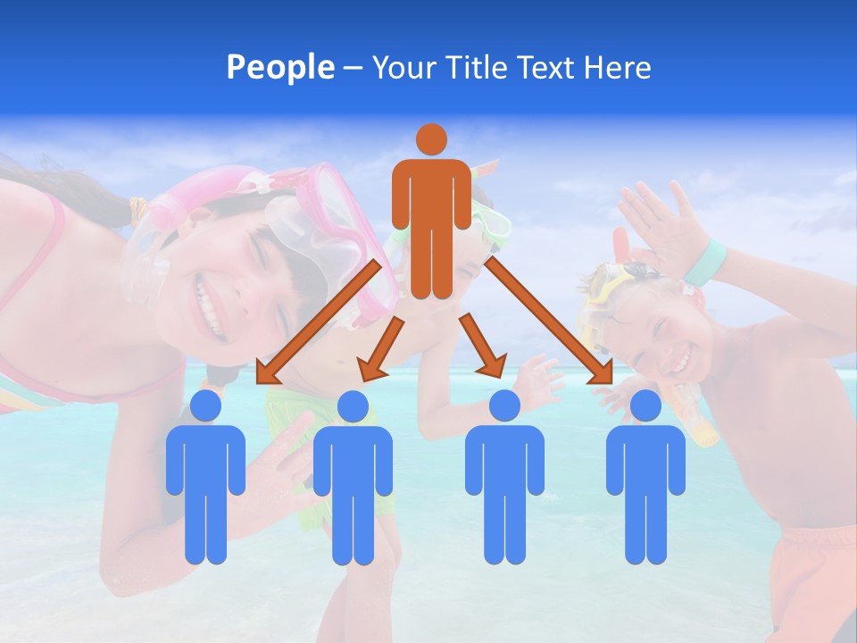 Kids Flippers Masks PowerPoint Template