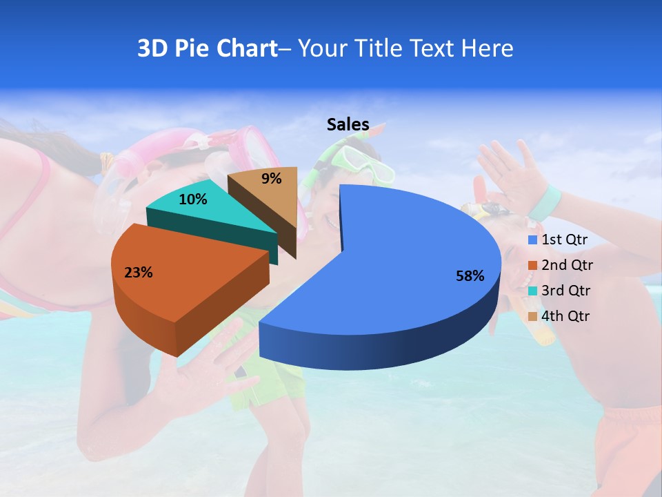 Kids Flippers Masks PowerPoint Template