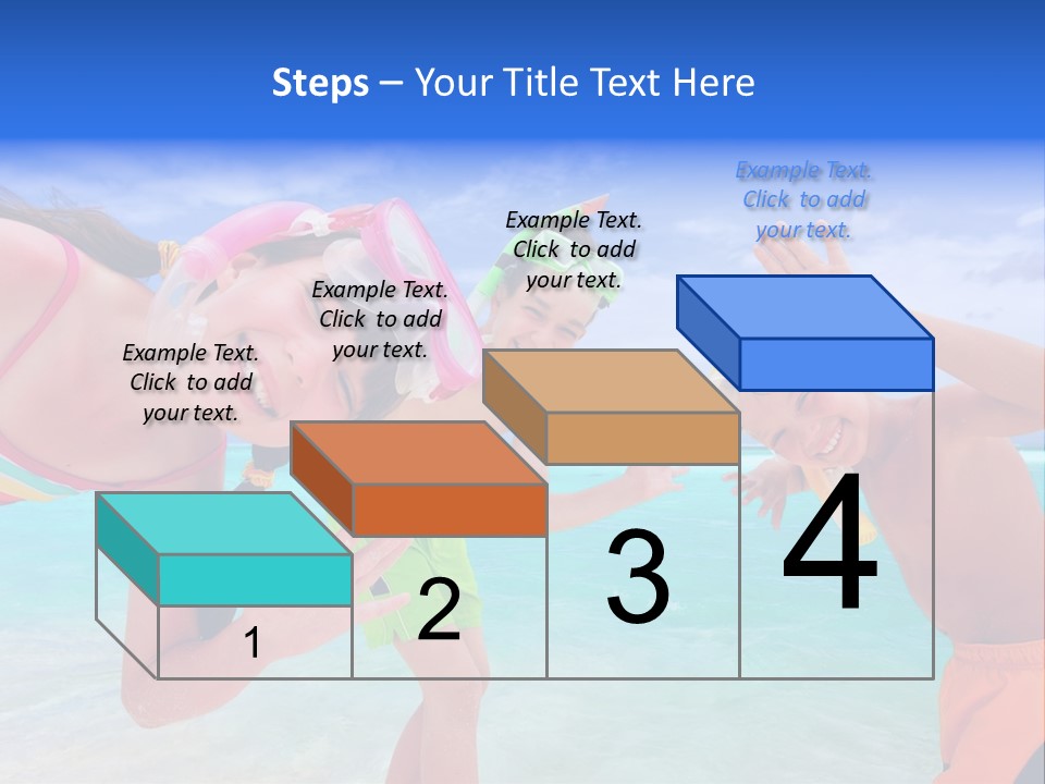 Kids Flippers Masks PowerPoint Template