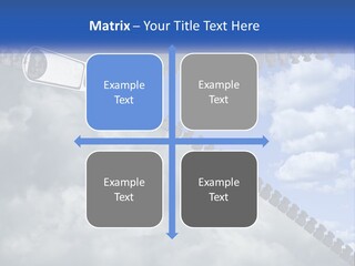 Horizontal Unzip Sky PowerPoint Template