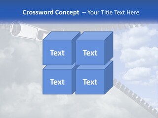 Horizontal Unzip Sky PowerPoint Template