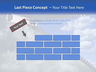 Horizontal Unzip Sky PowerPoint Template