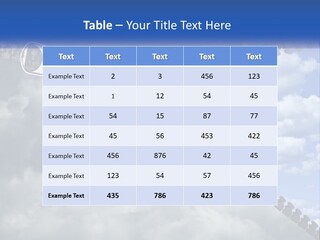 Horizontal Unzip Sky PowerPoint Template
