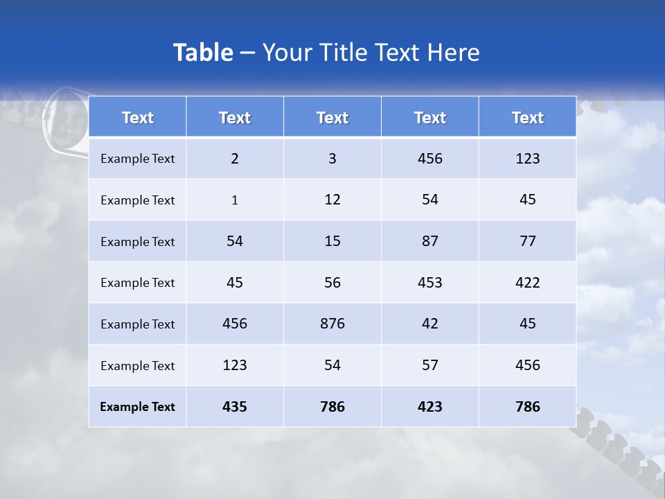 Horizontal Unzip Sky PowerPoint Template