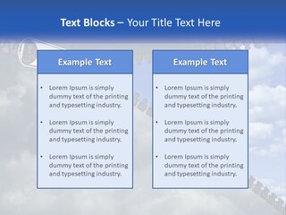 Horizontal Unzip Sky PowerPoint Template