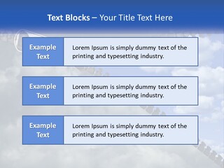Horizontal Unzip Sky PowerPoint Template