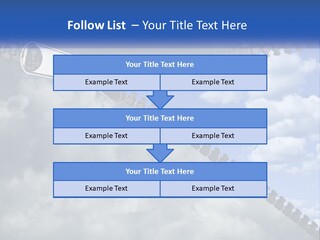 Horizontal Unzip Sky PowerPoint Template