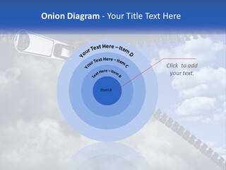 Horizontal Unzip Sky PowerPoint Template