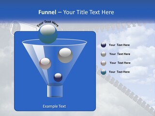 Horizontal Unzip Sky PowerPoint Template