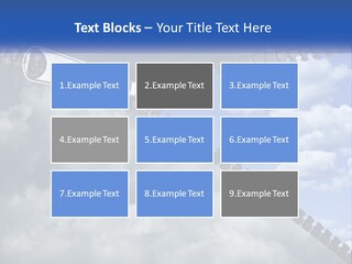 Horizontal Unzip Sky PowerPoint Template